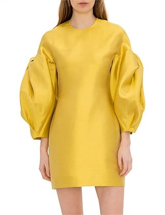 Bianca Spender Gold Silk Taffeta Minuta Dress photo 2