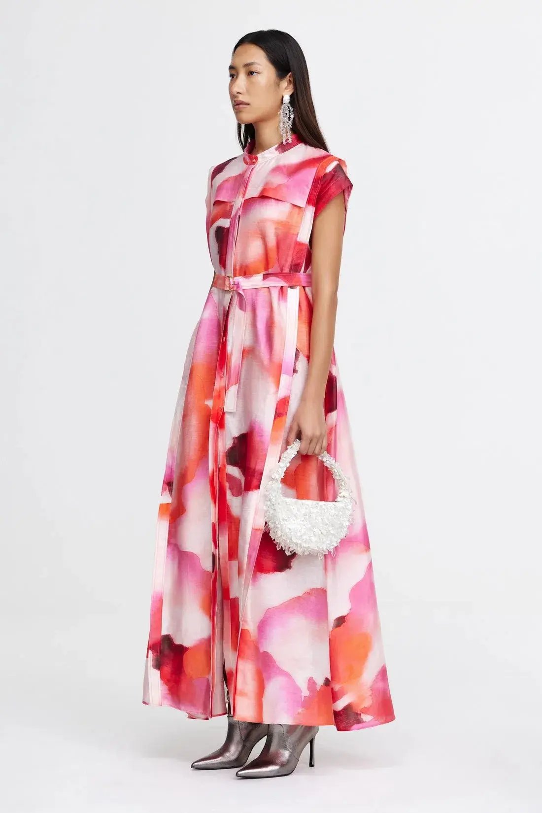 Acler Highlow Maxi Dress Multi Size 8 photo 2