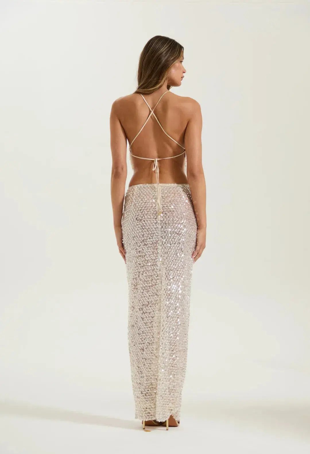 SYDNEY LANE CRYSTAL SEQUIN CO-ORD QUARTZ. SIZE S / AU 8 photo 6