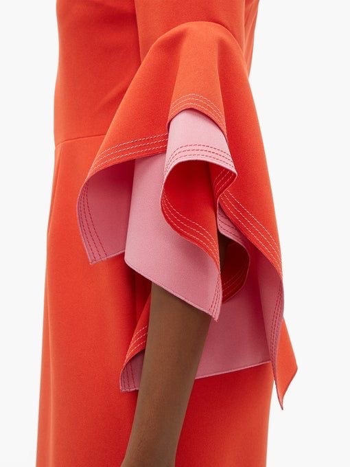 Roksanda Duo Tone Red Pink Ronda Midi Dress photo 2