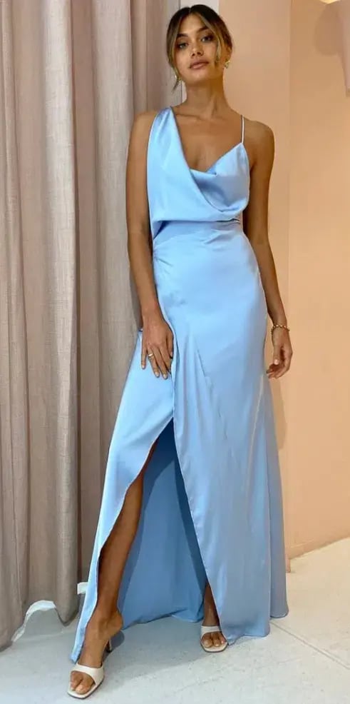 One Fell Swoop Muse Maxi Dress in Carolina Blue Size 8 photo 3