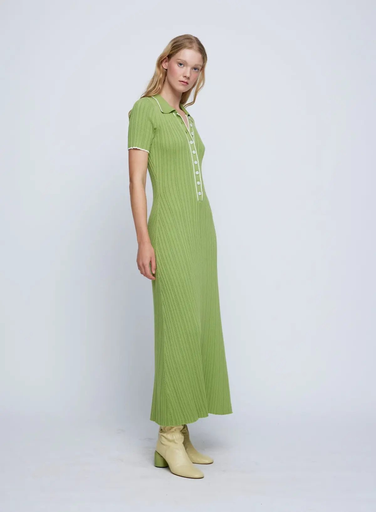 Anna Quan Penelope Dress In Matcha Cream Size 8 photo 2