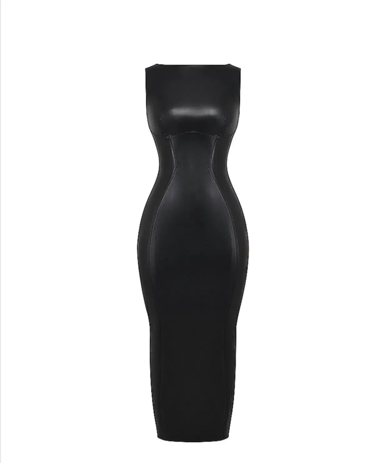 House of CB Sahara Vegan Leather Maxi Dress Black Size S / AU 8 photo 5
