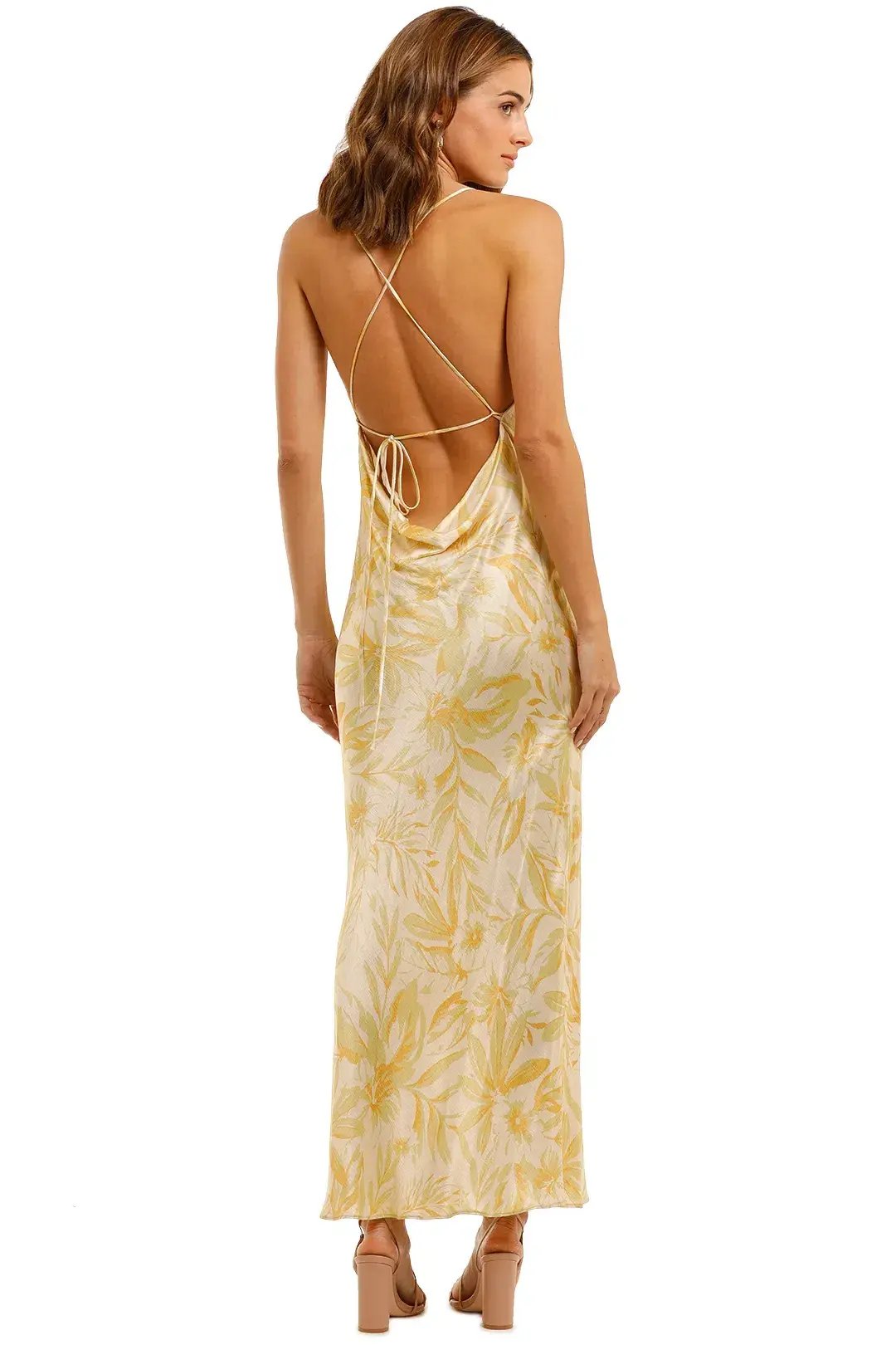 Bec & Bridge Tropical Punch Dress Yellow Size 6 photo 3
