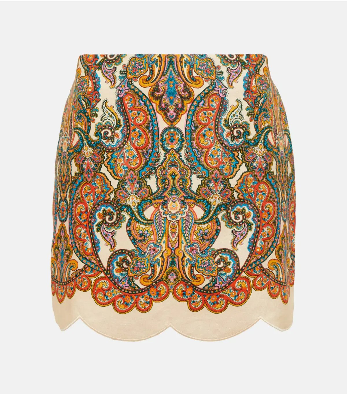 Zimmermann Ottie Skirt and Shirt Set in Multi Paisley Size 0 / AU 8 photo 6