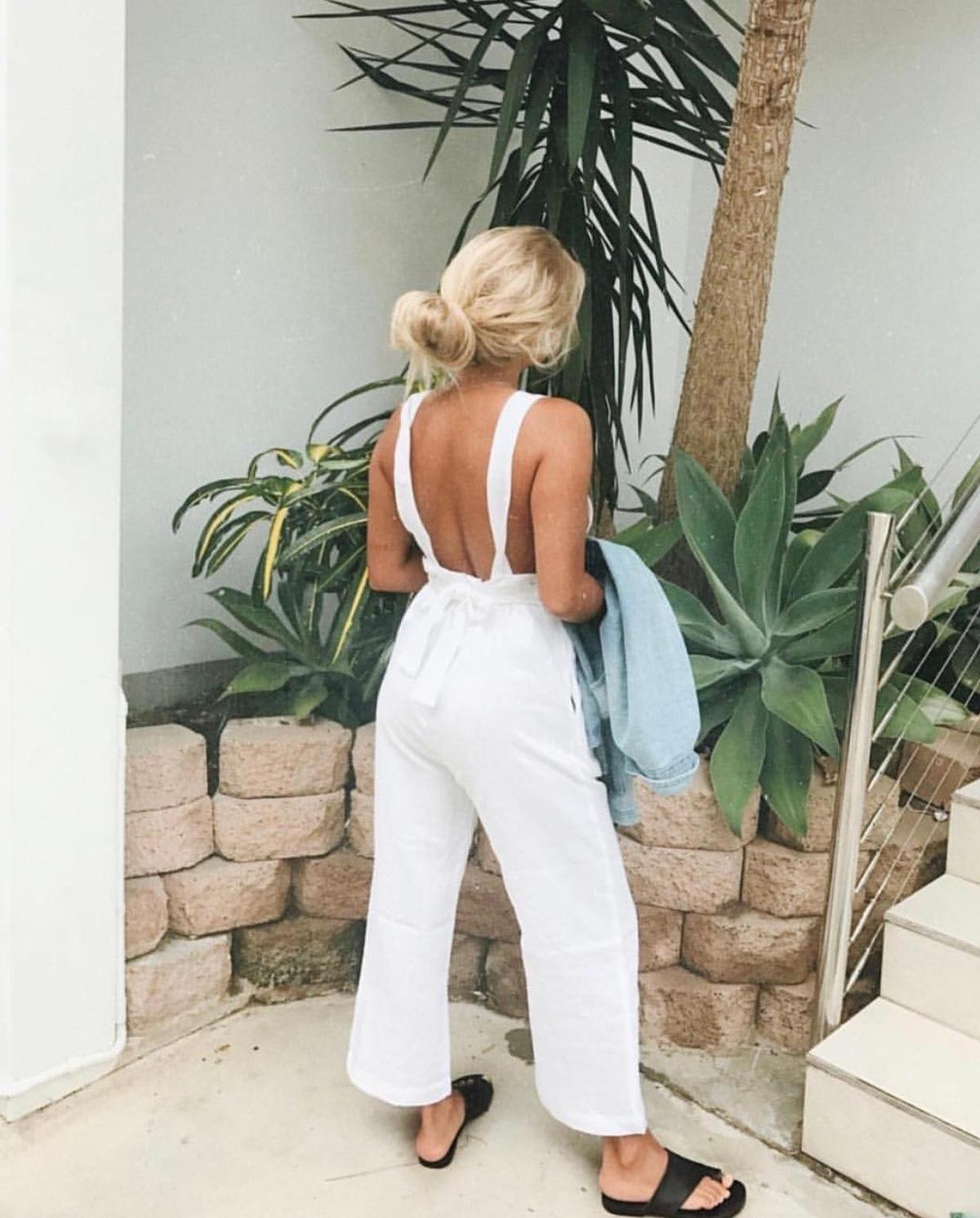 Posse The Isobel Jumpsuit White Size 8/Small photo 6