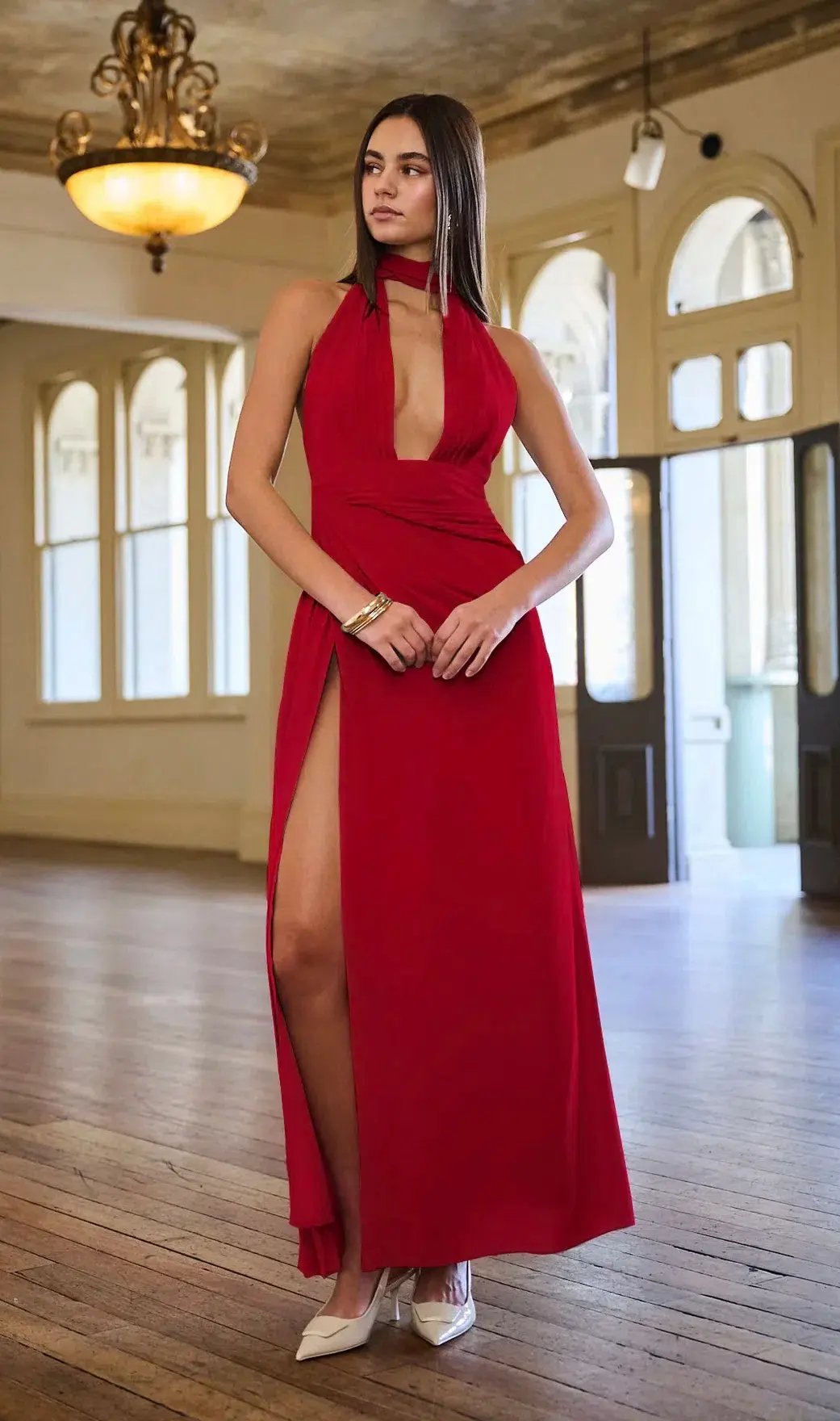 Calia Collection Antonia Dress in Red Size 8 photo 3