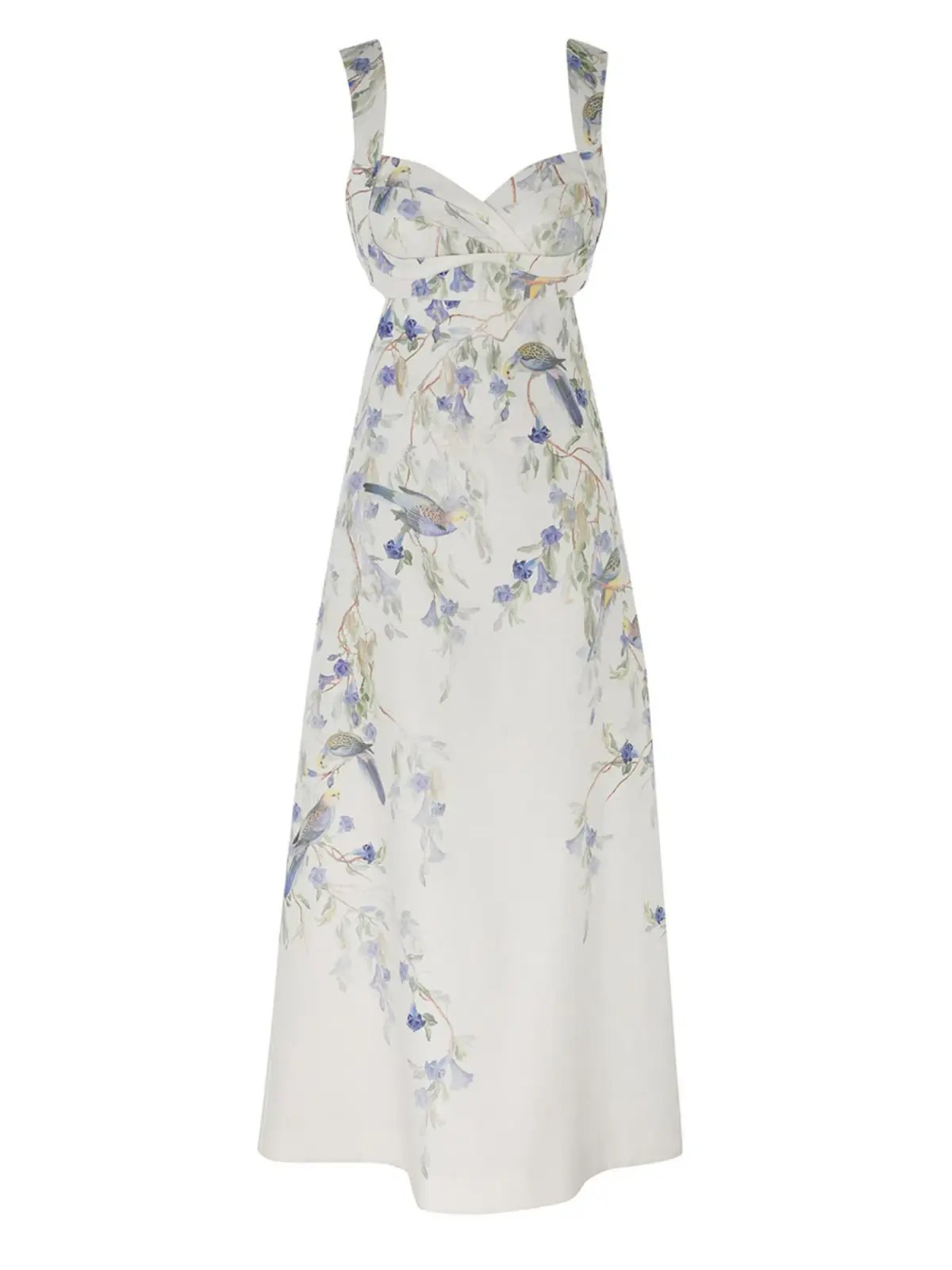 Zimmermann Natura Midi Dress in Blue Bird Size 1 / AU 10 photo 4