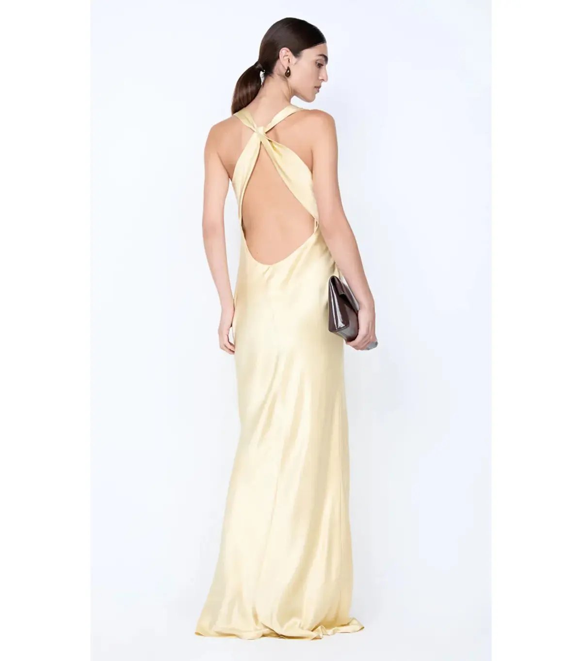Bec & Bridge Gia Halter Maxi Dress Wheat Size AU 12 photo 2