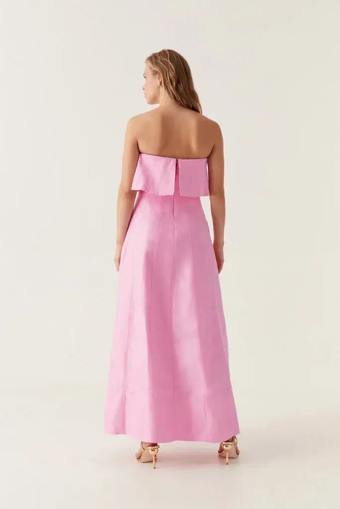 Aje Shallows Strapless Gown Bon Bon Pink Size 10 photo 2