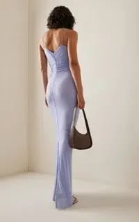 Christopher Esber Moulded Venus Gown Blue Size 8 photo 3
