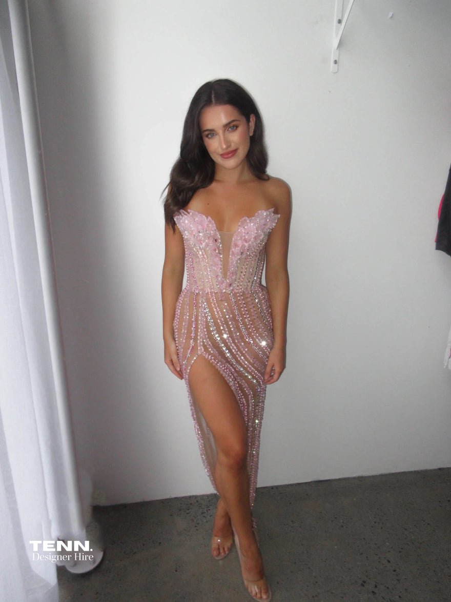 Albina Dyla Magnifique Gown  - Pink *Exclusive* photo 3