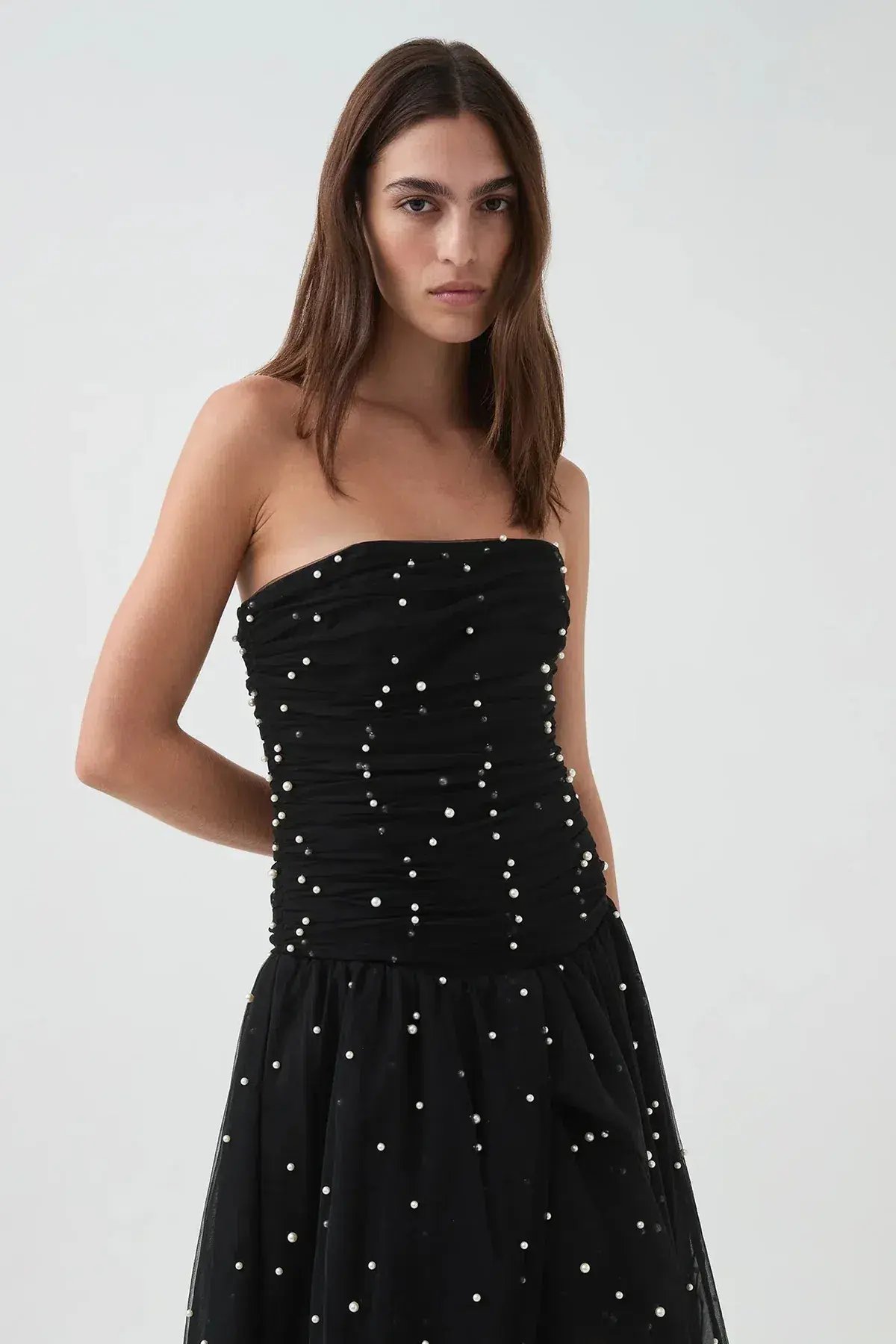 Aje Juniper Gown Black Size 6 photo 5