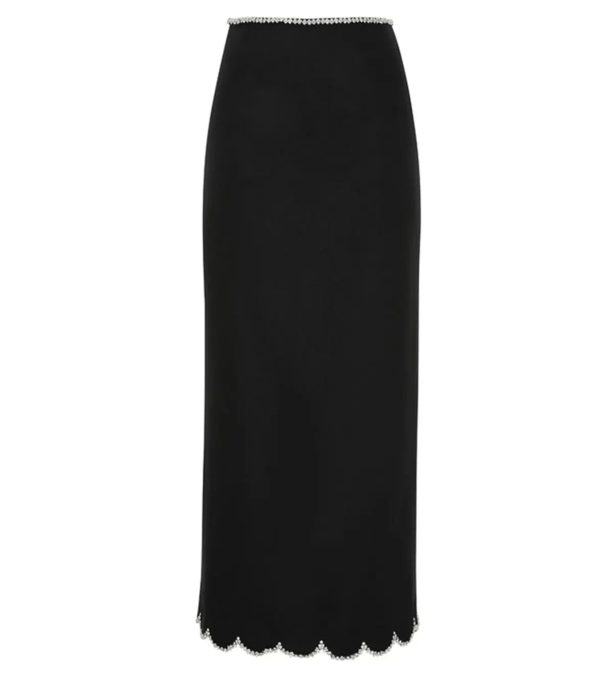Zimmermann Crush Scallop Top and Skirt Size 0P / AU 6 Set in Black photo 5