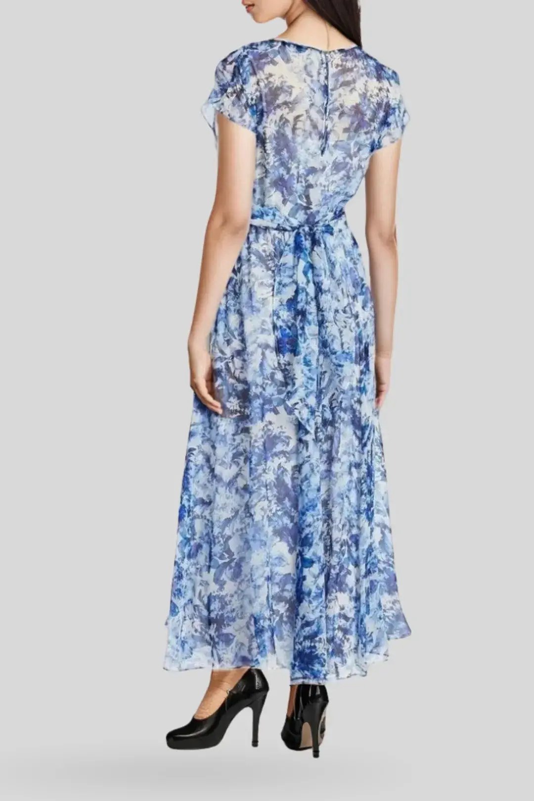 David Lawrence Maria Silk Dress Print Size 10 photo 2