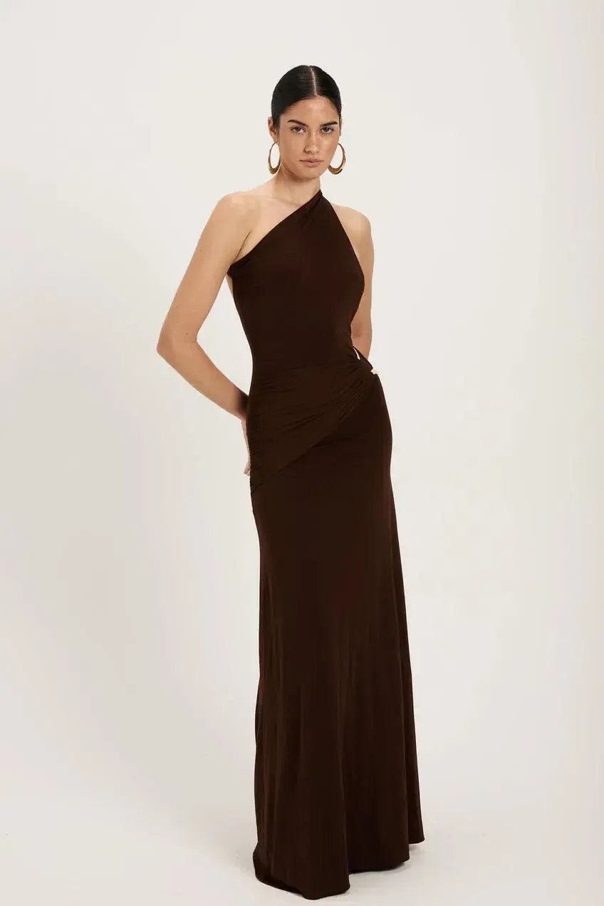Ance Gria Gaia Maxi Gown Brown Size S / AU 8 photo 3