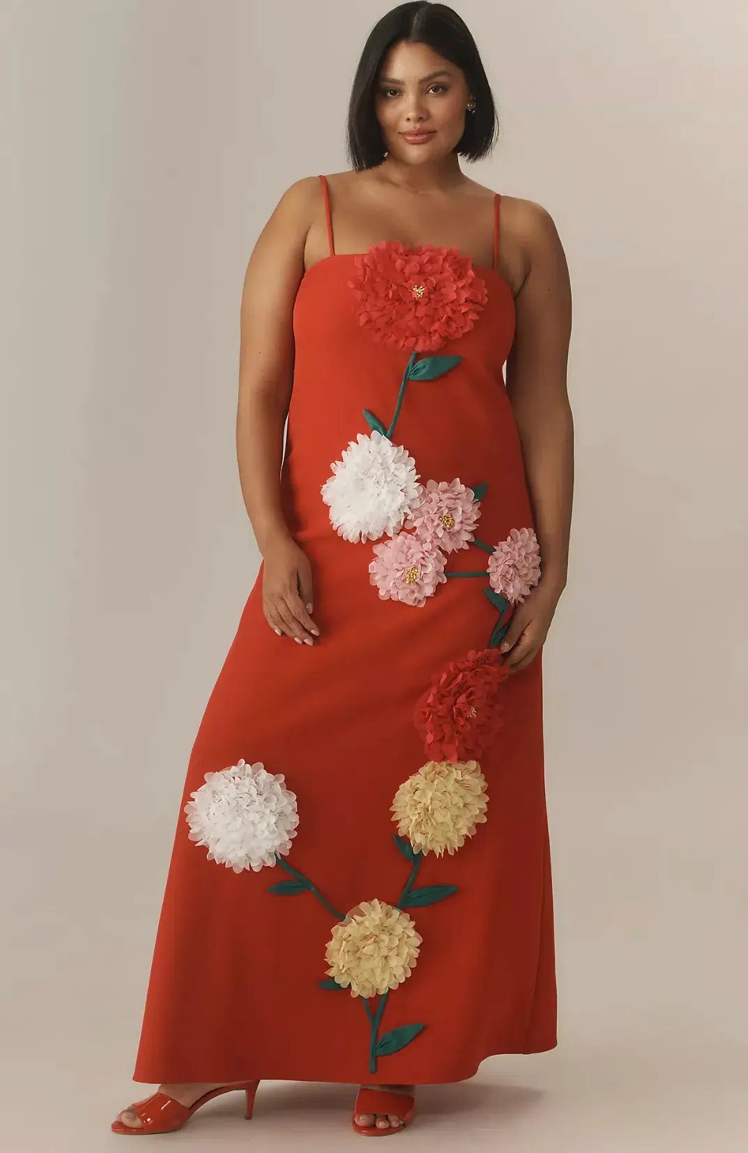Elliatt Buttercup Embroidered Maxi Dress In Red size XL/ AU14-16 photo 2