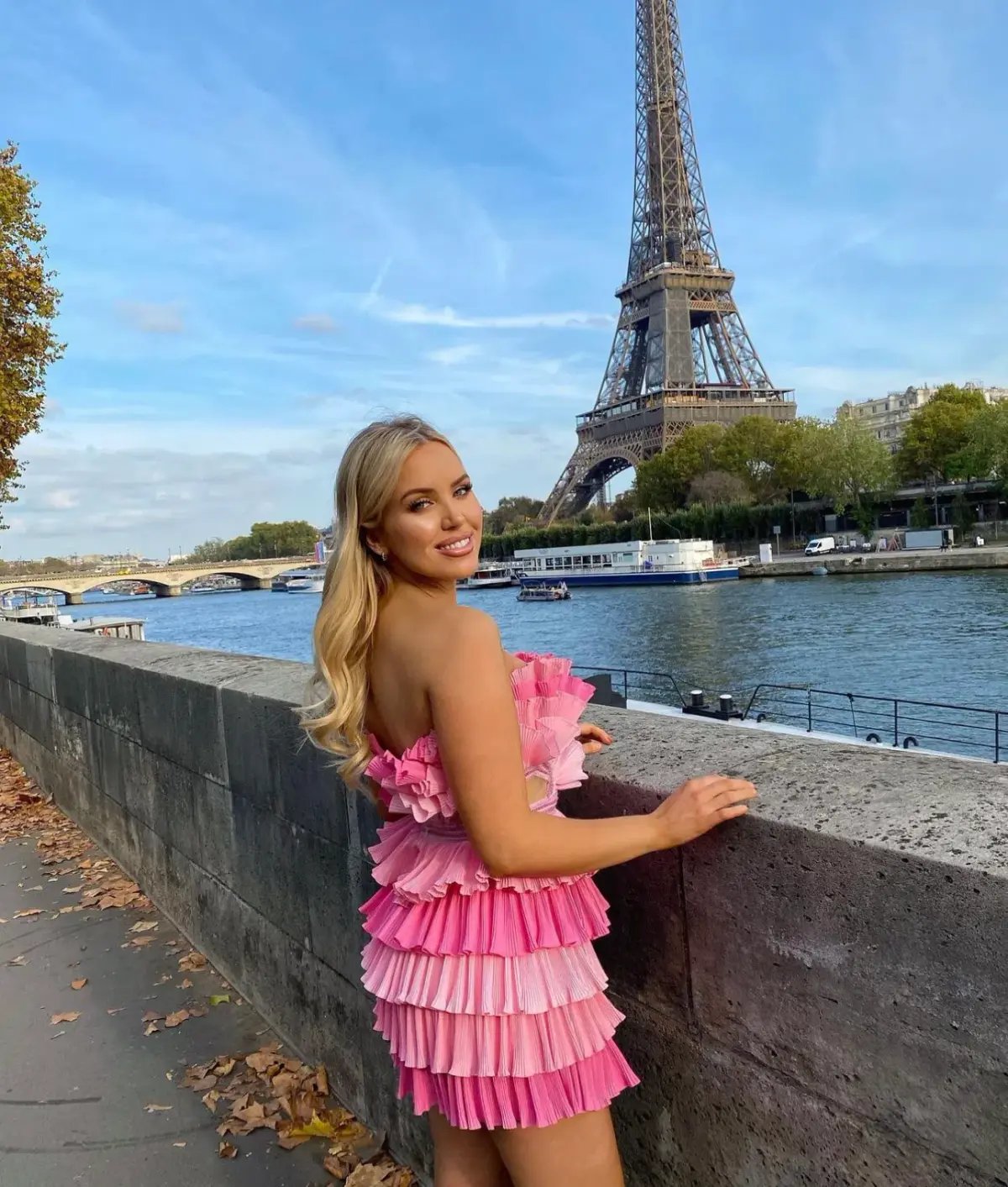 Eliya the Label Josephine Mini Dress Pink Size M/Au 10 photo 7