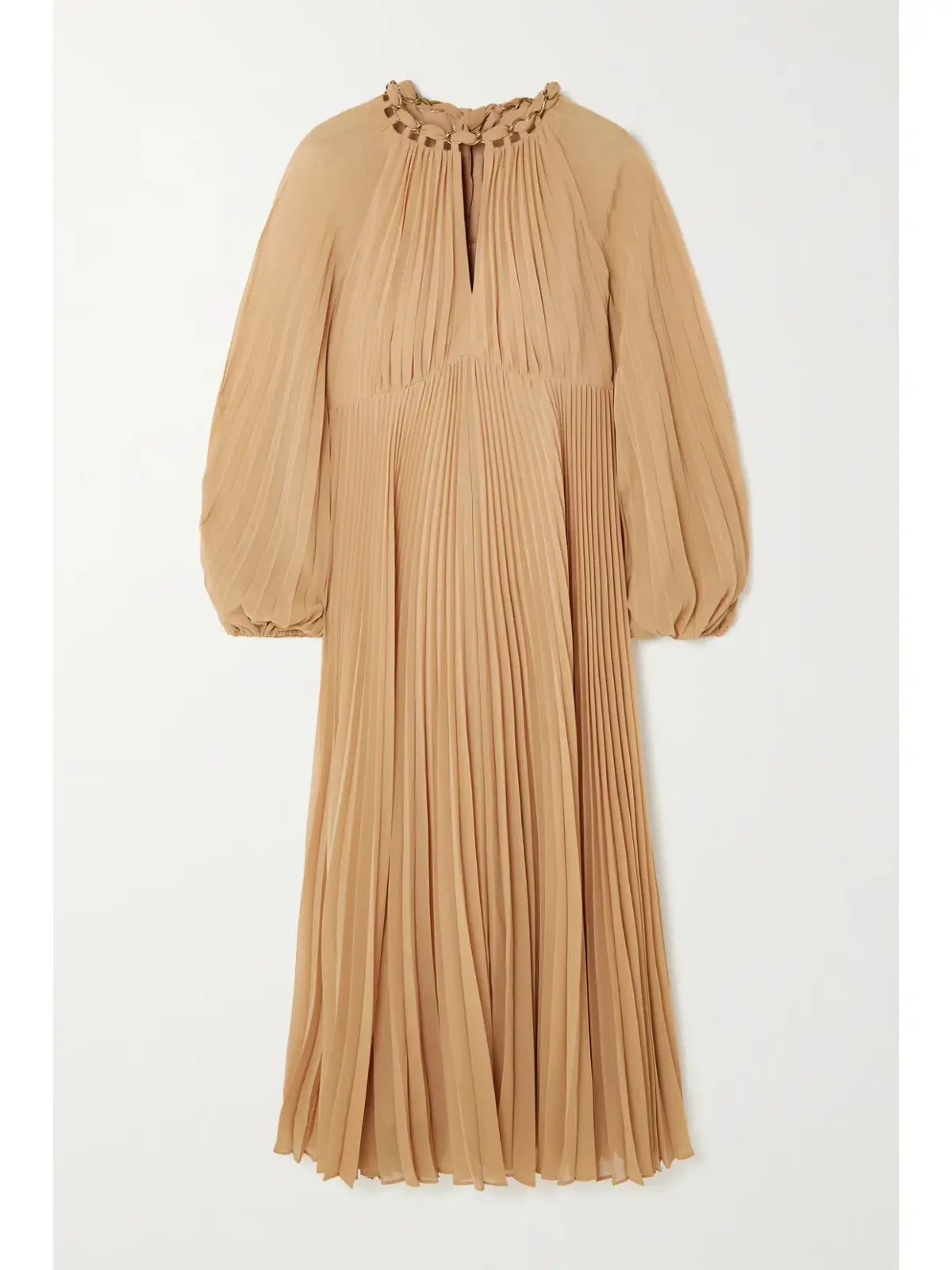 Zimmermann Sunray Pleated Midi Dress Biscuit Size AU 14 photo 5