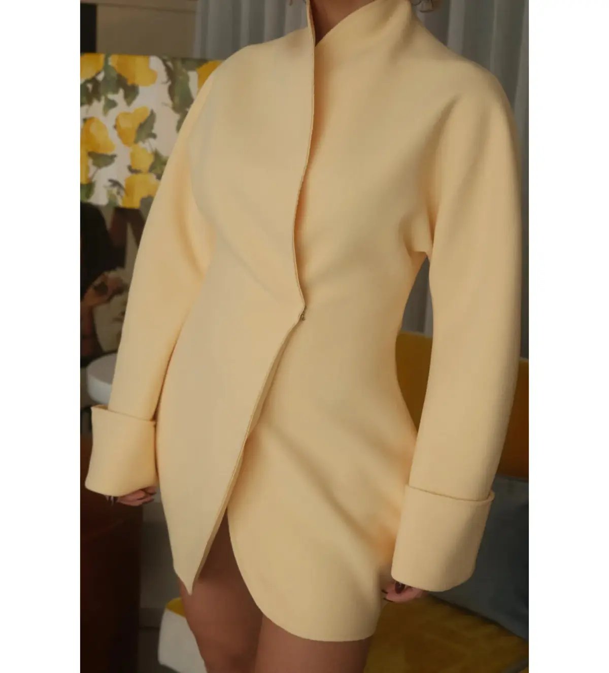 Lillian Khallouf Laff Mini Dress Lemon Size 6 photo 6