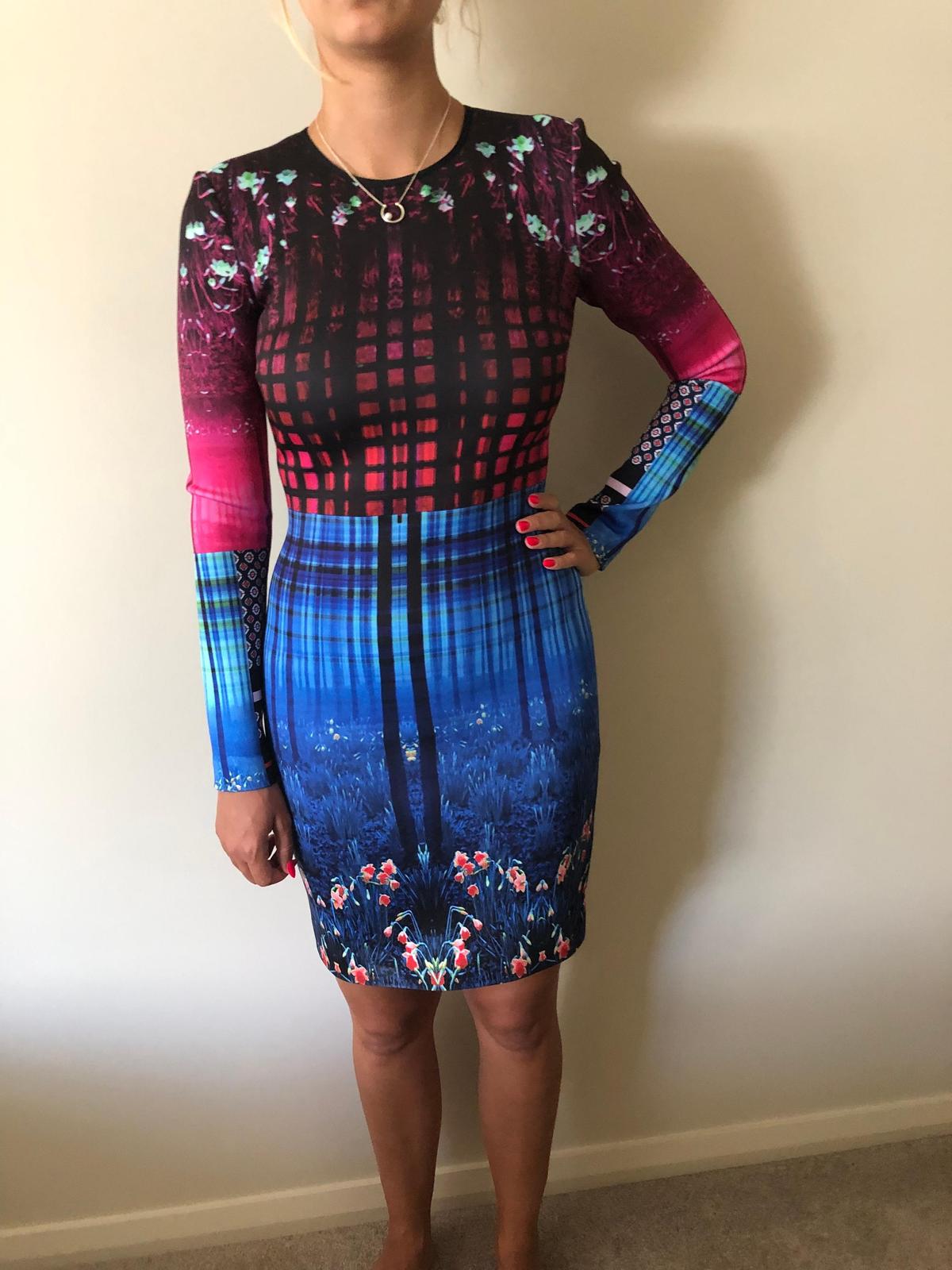 Clover Canyon Enchanted Woodlands Long Sleeve Dress Print Size 8 photo 4