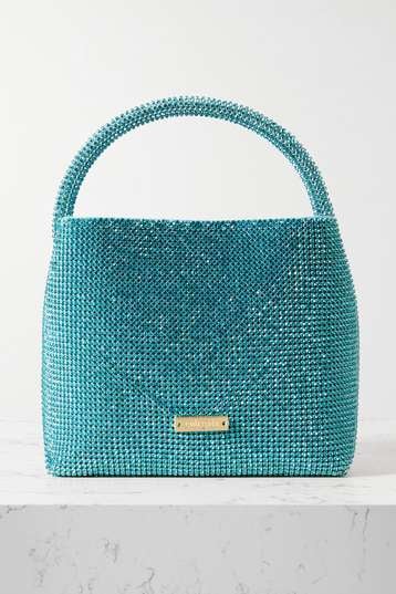 Cult Gaia Solene Mini Rhinestone Bag | Blue photo 2