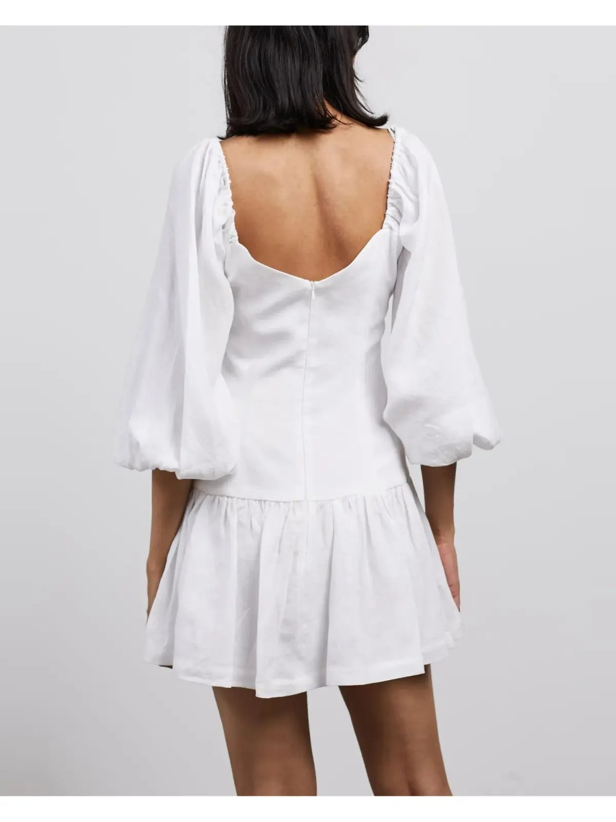 Bec & Bridge Henriette Mini Dress in White Size AU 6 photo 4