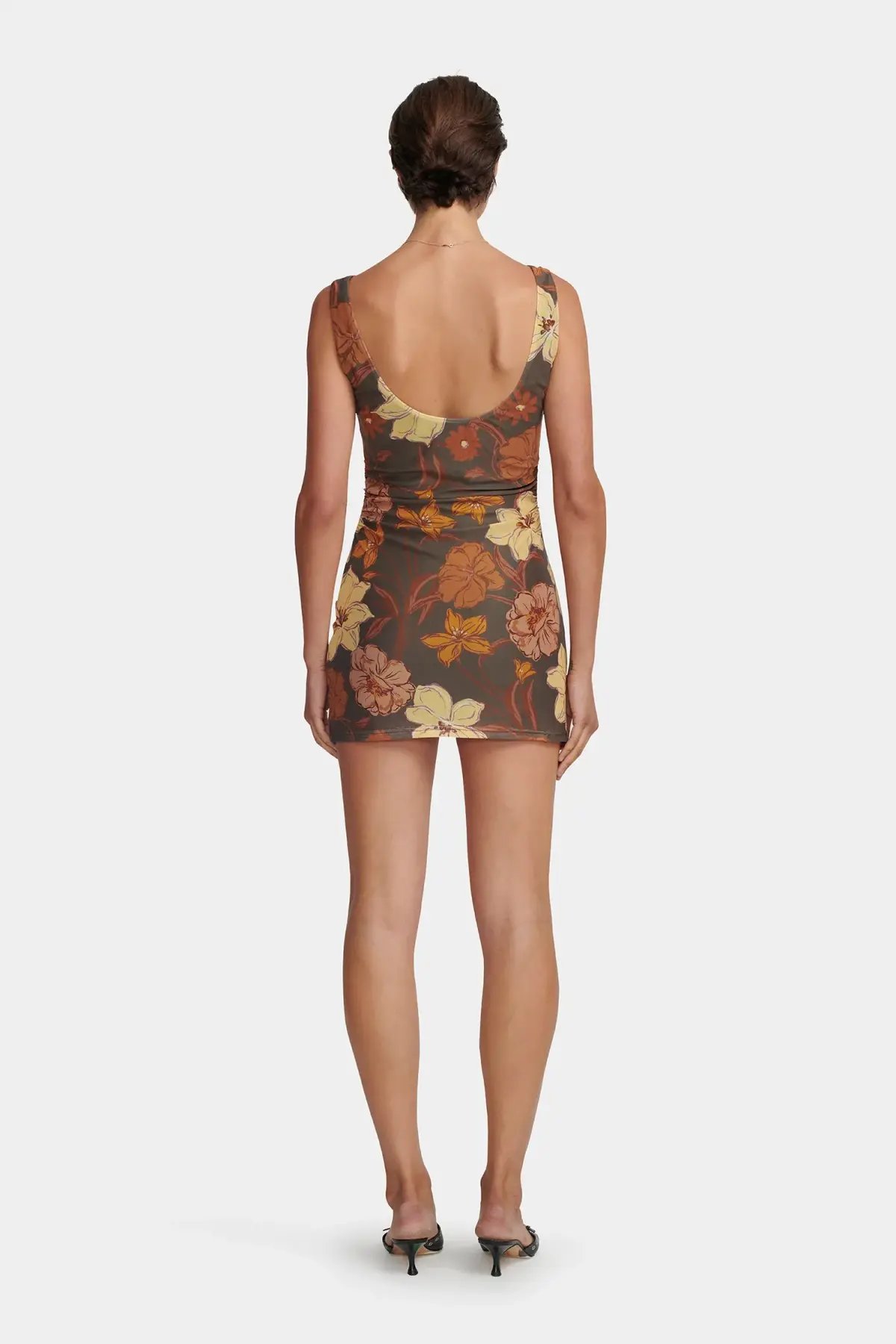 Hansen and Gretel Alba Mini Dress Moss Floral Size AU 6 photo 2