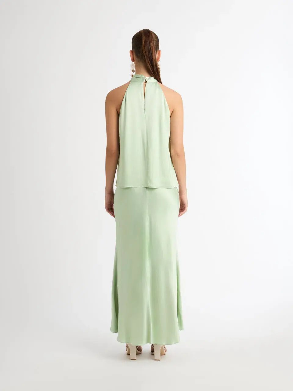 Sheike Stella Longline Top Size 6 and Gracie Skirt Size 8 Set Sage photo 3