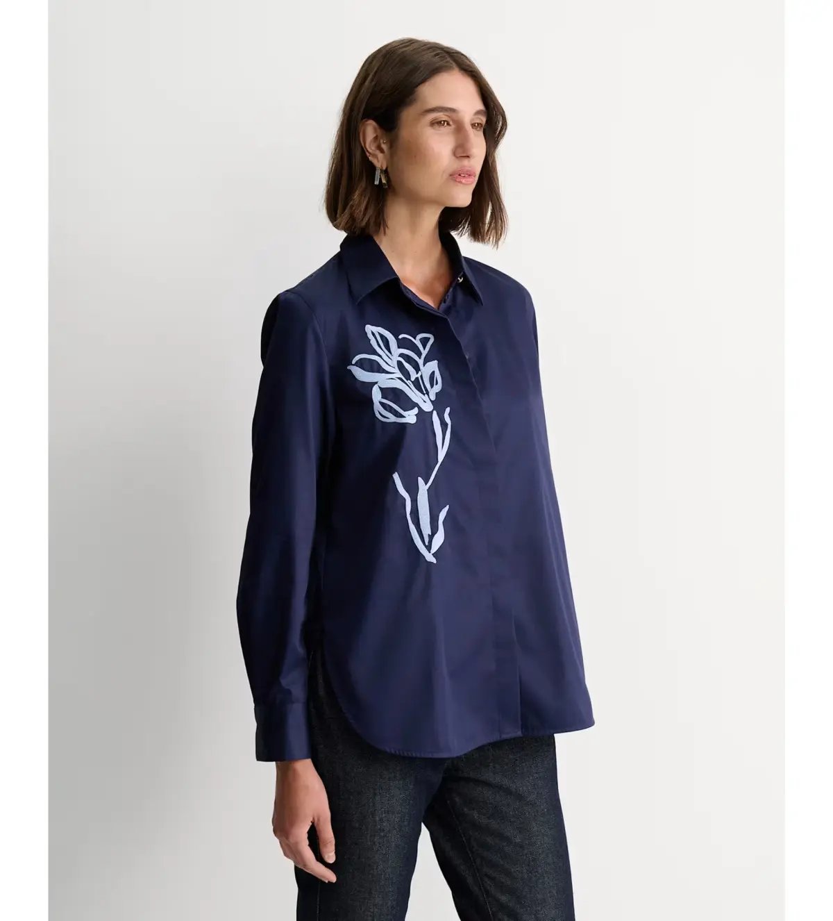 IRIS EMBROIDERED LONG SLEEVE SHIRT photo 3