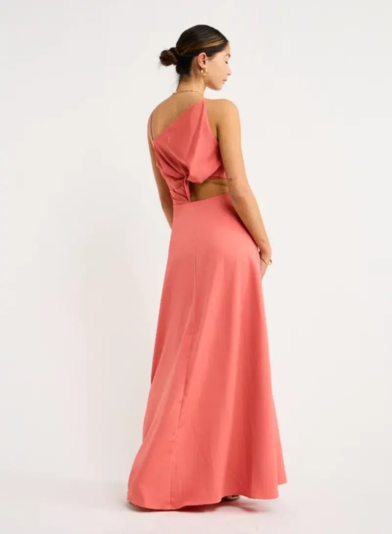 One Fell Swoop Essence Maxi Dress Grapefruit Size 12 photo 3