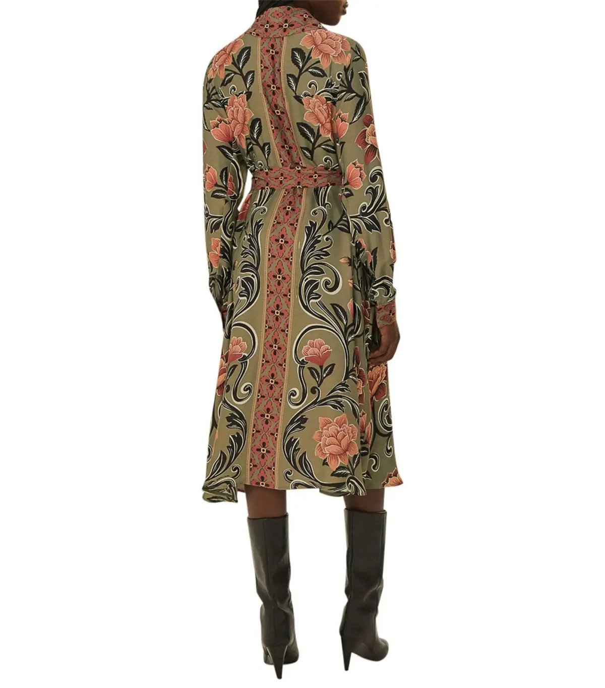 Farm Rio Arabesque Midi Dress Floral Green Size 18/L photo 2