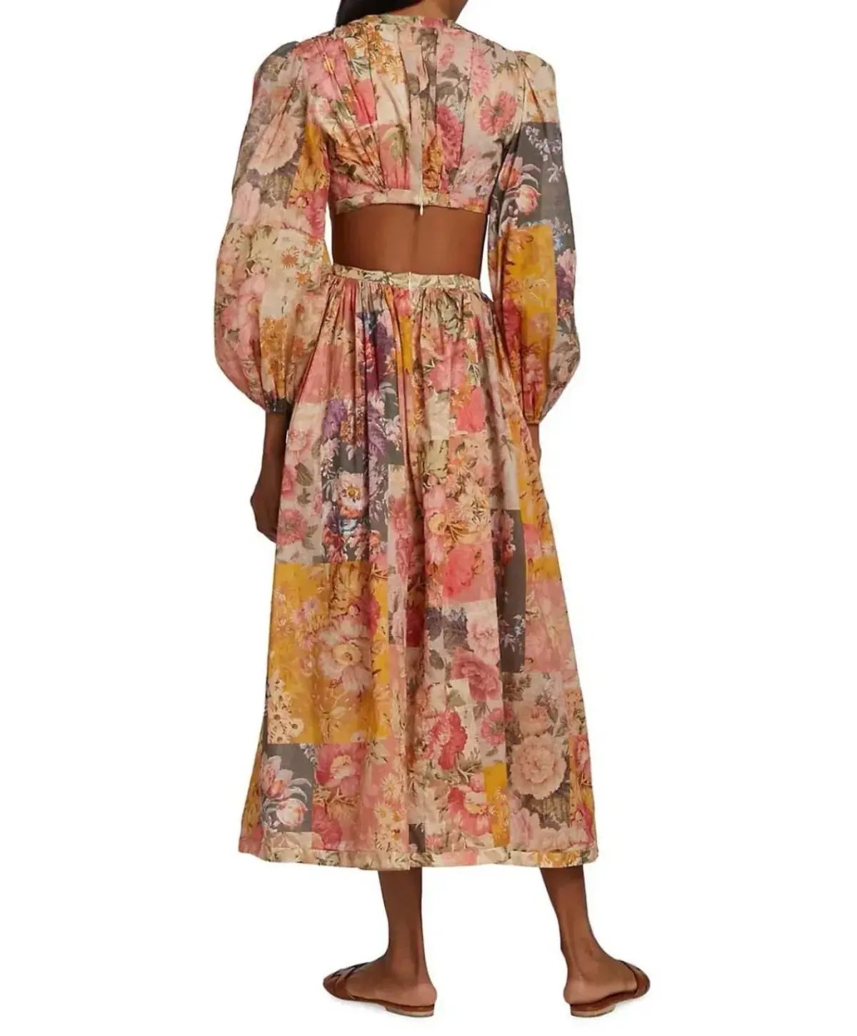 Zimmermann Pattie Patchwork Dress in Patch Floral Size 1 / Au 10 photo 3
