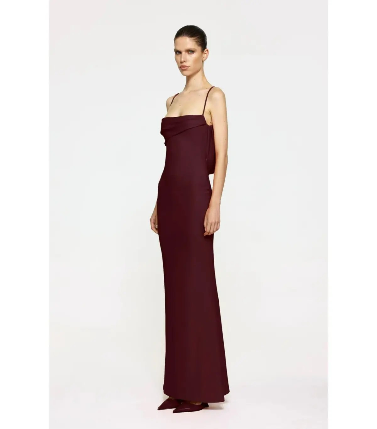 Effie Kats Havilland Maxi Gown in Wine Size AU 8 photo 3