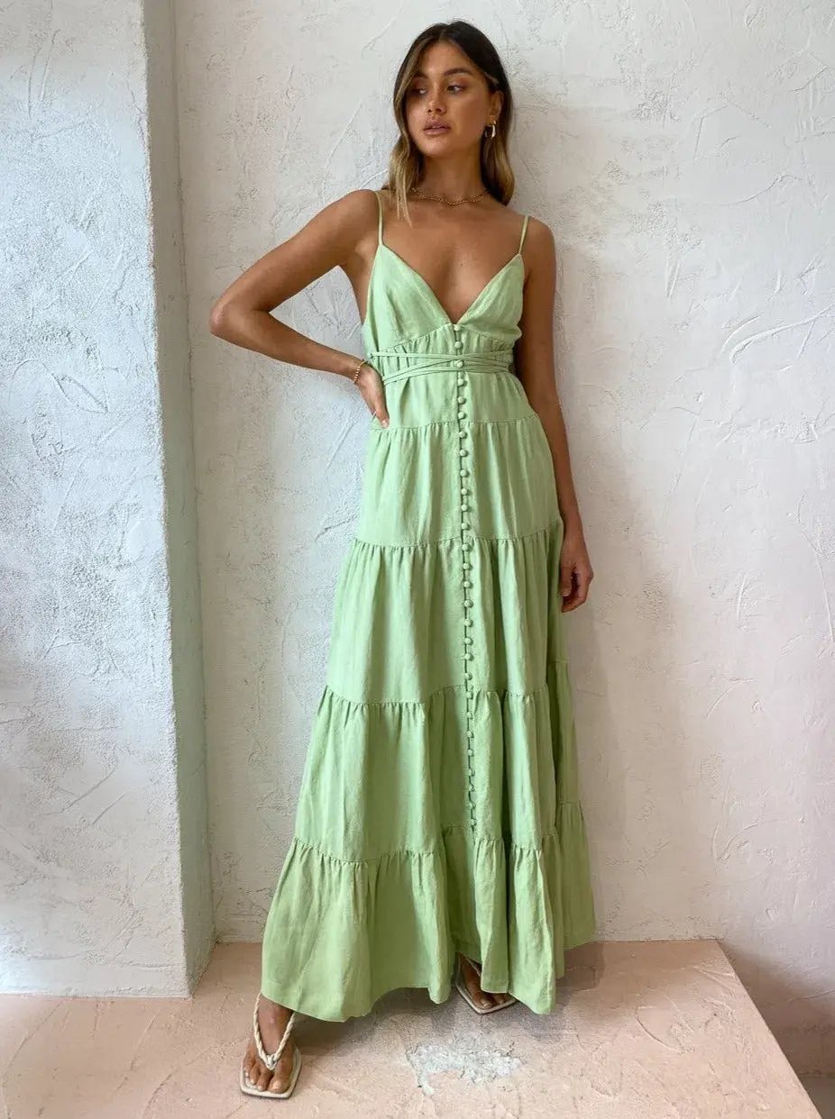 Hansen & Gretel Roberta Dress Green Size 8 photo 3