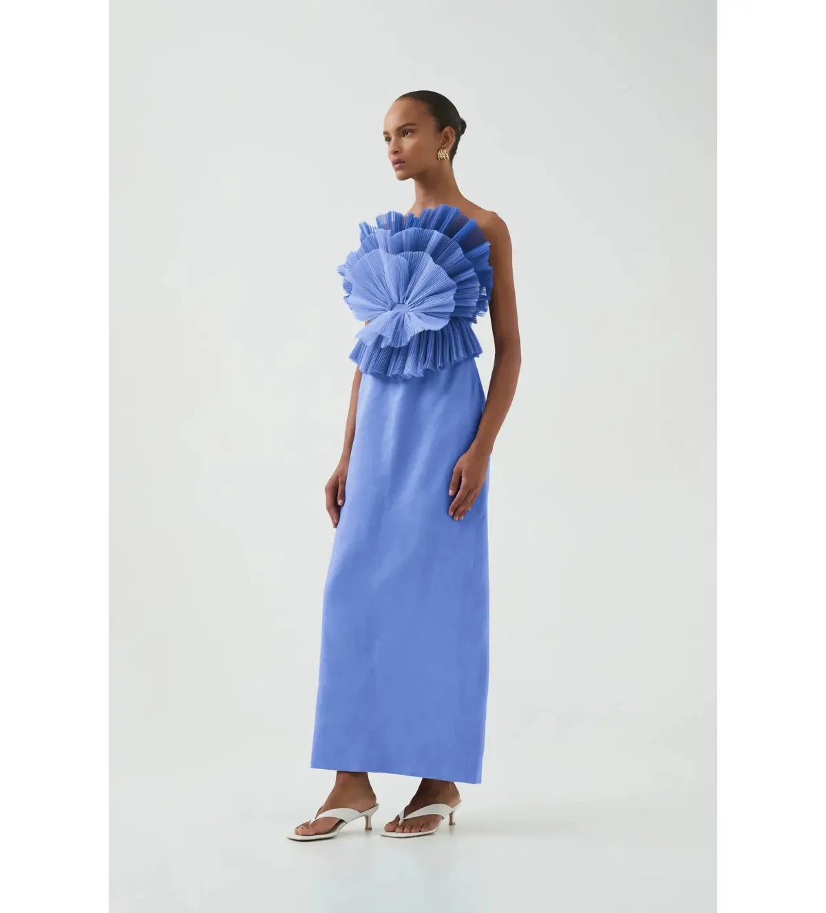Aje Kira Midi Dress in Ocean Wave Size 8/S photo 2
