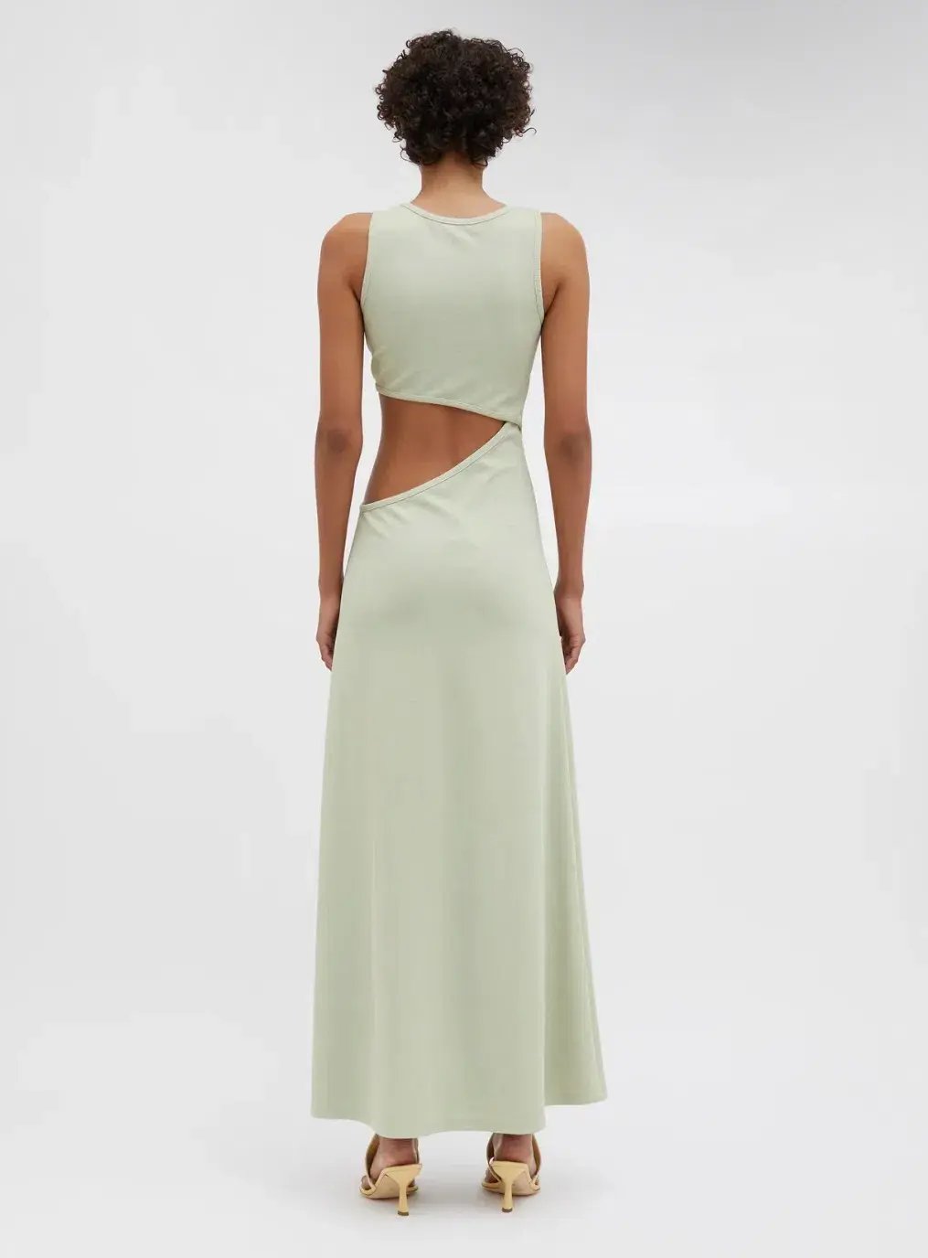 Christopher Esber Stone Cavern Tank Maxi Dress in Pistachio Size 10 photo 3