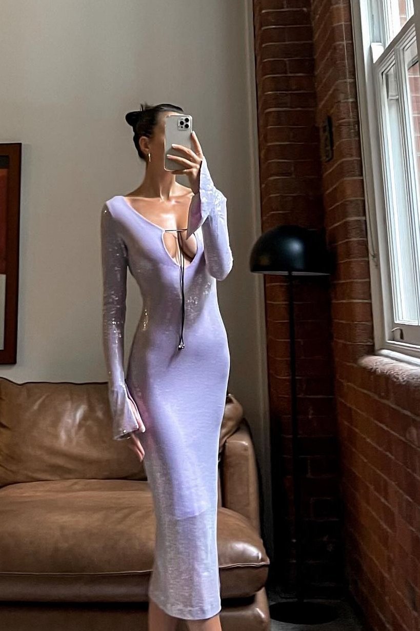 Yojani Maya Dress, Lavender photo 2
