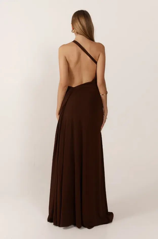 Ance Gria Gaia Gown Brown Size 8 photo 3