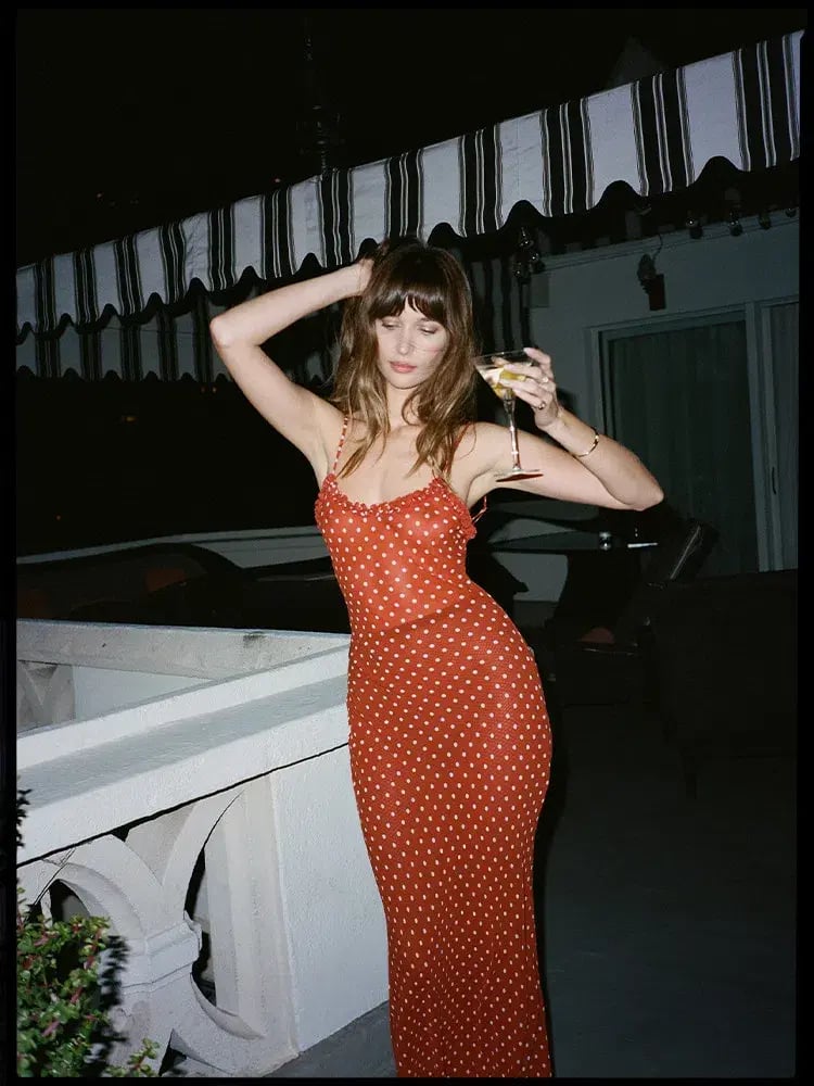 Realisation Par The Esmé Maxi Dress Rouge Spot Size 10 photo 4