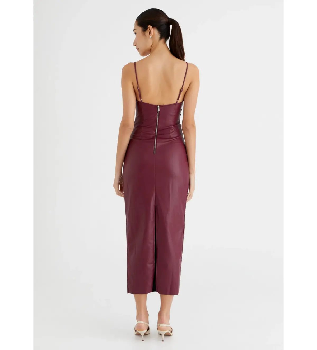 Theodore Faux Leather Dress Size 8 photo 2