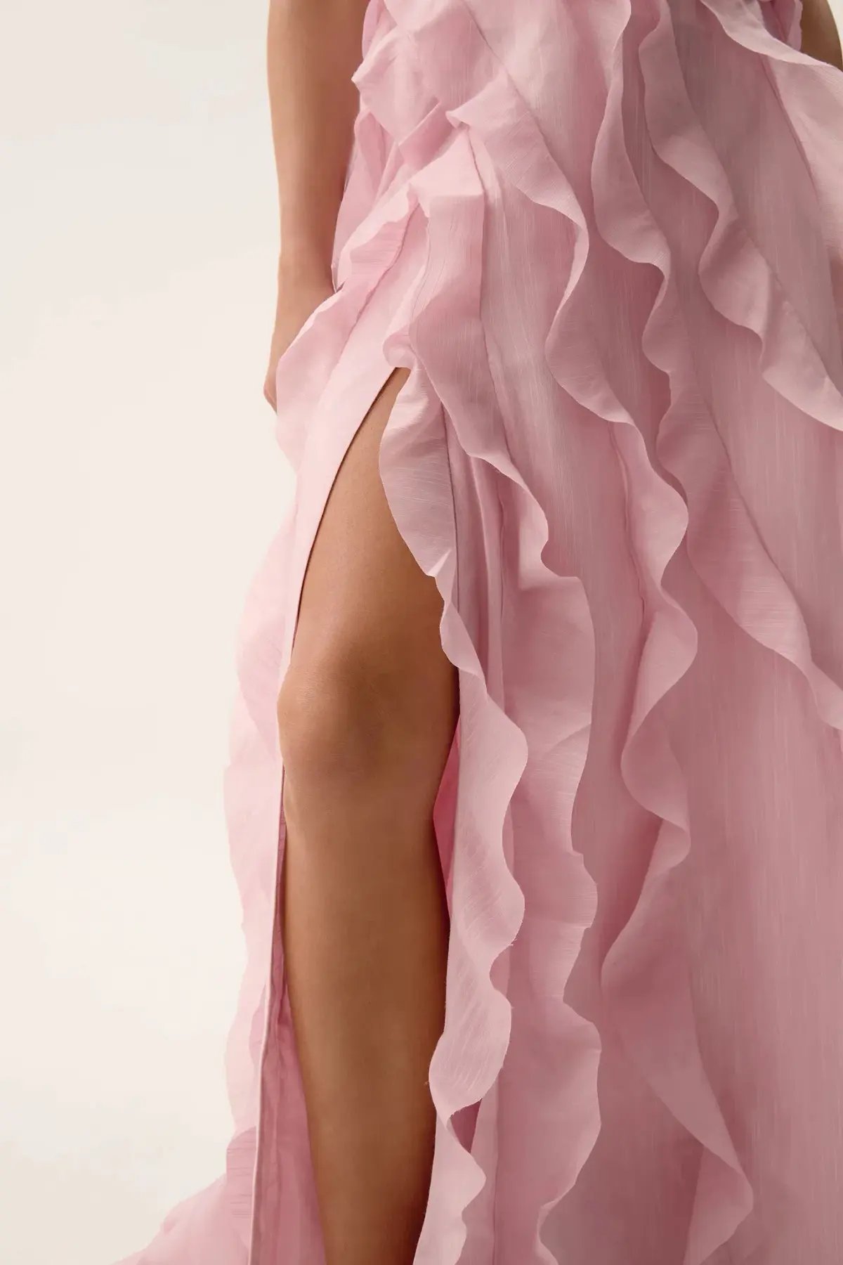 Aje Allairie Maxi Gown Chalk Pink Size AU 8 photo 6