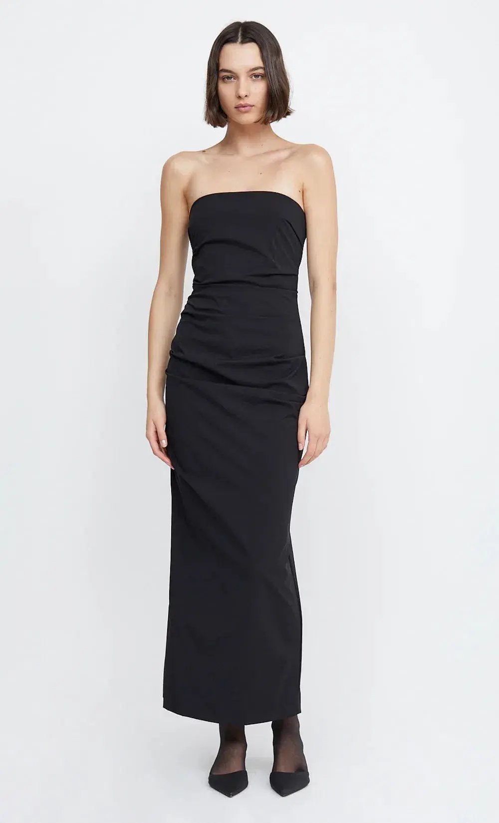 Bec & Bridge Zelie Strapless Maxi Dress Black Size AU 6 photo 5