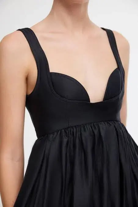Acler Sandgate Midi Dress Black Size 8 photo 3