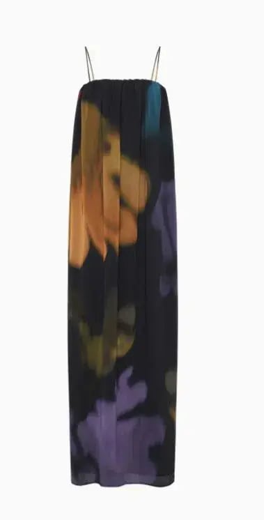 Camilla and Marc Valerio Maxi Dress  Purple and Black Valerio Print Size 6 photo 3