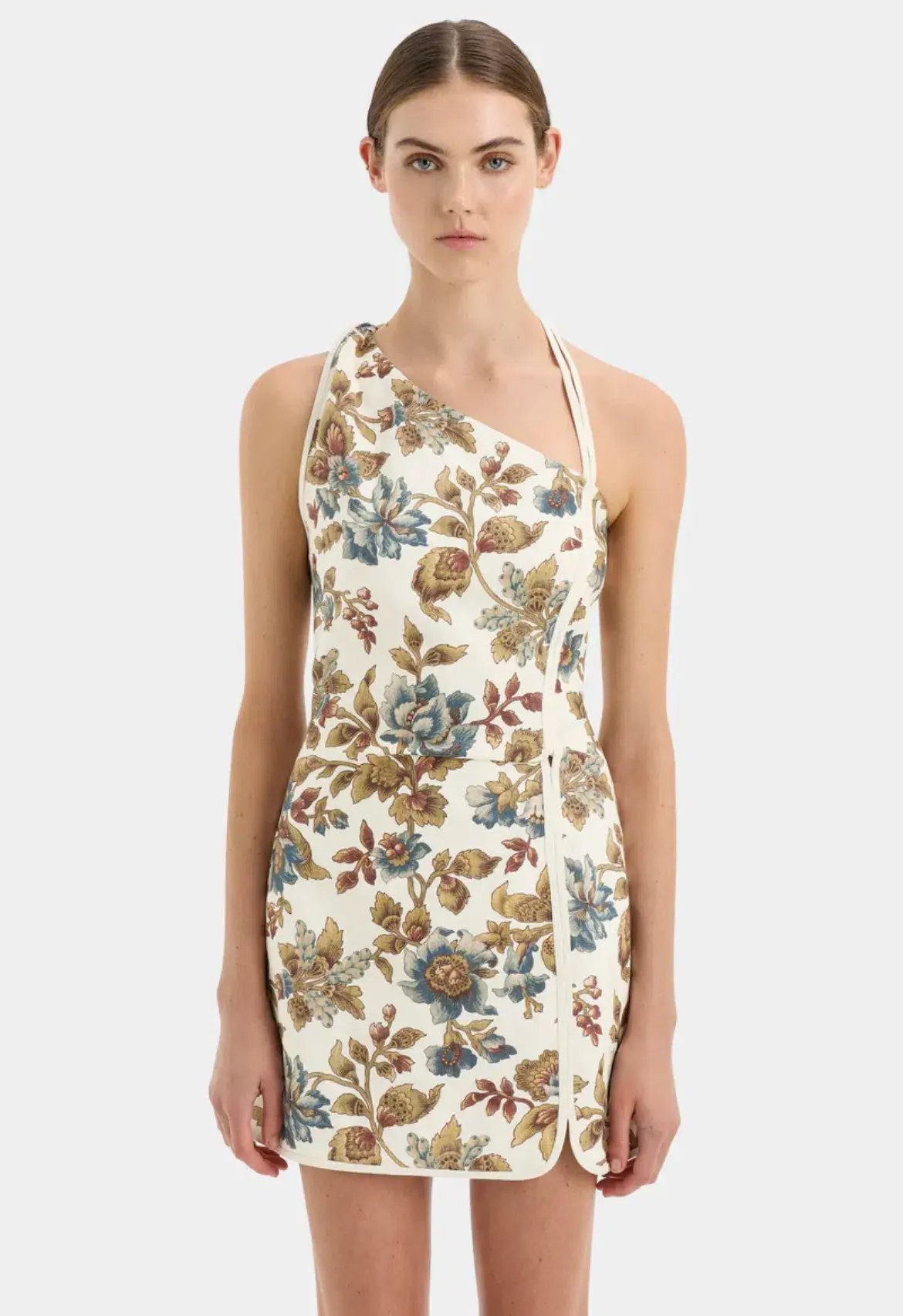 SIR the Label Eleanora Asymmetrical Mini Viola Print Size 0 / AU 6 photo 3