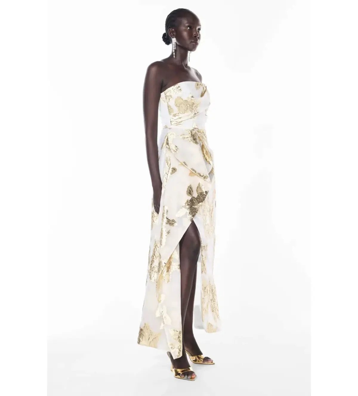 Manning Cartell Paved With Gold Gown White/Ivory Size 10 photo 4