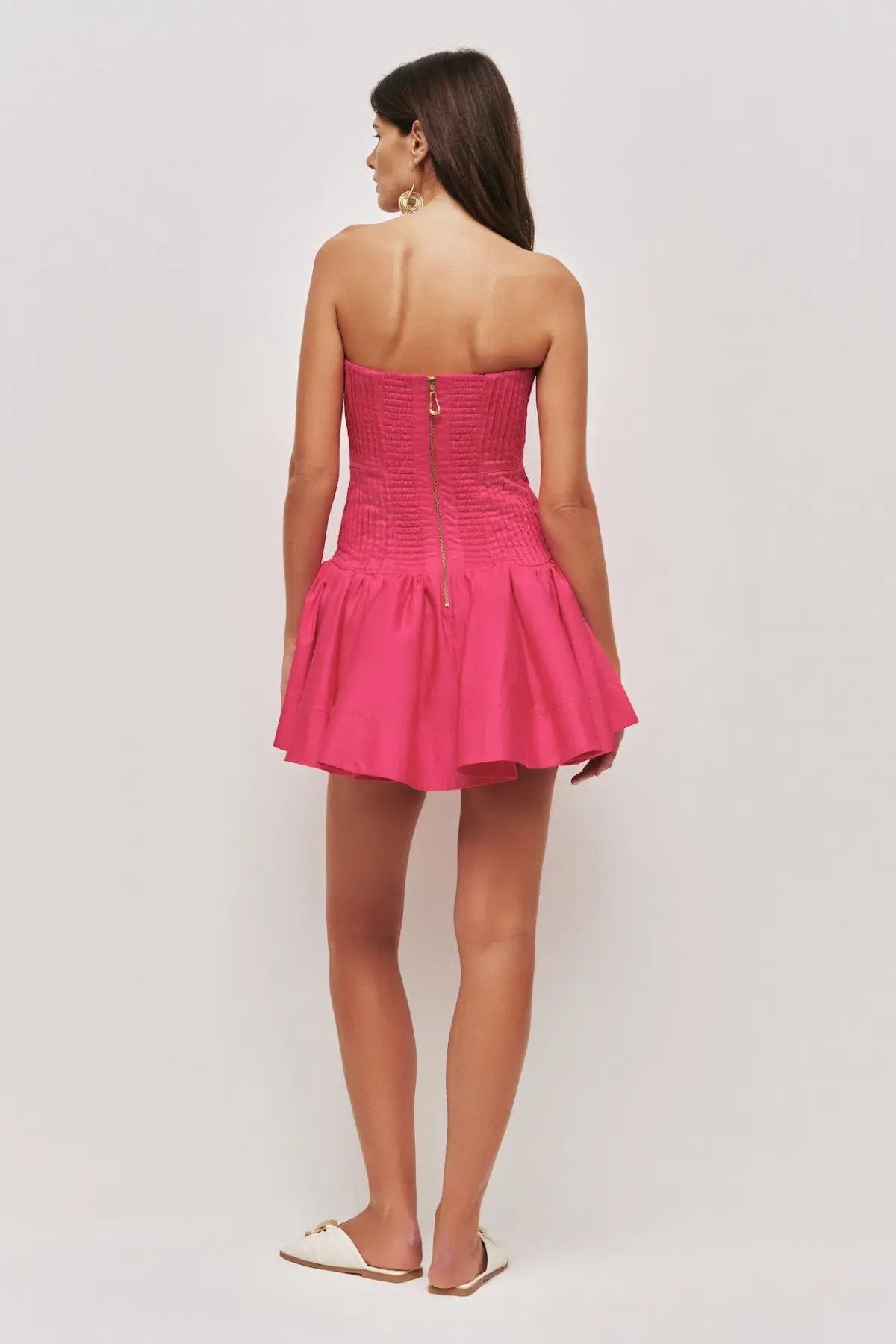 Aje Vacation Mini Dress in Pink Magenta Size 6 photo 3