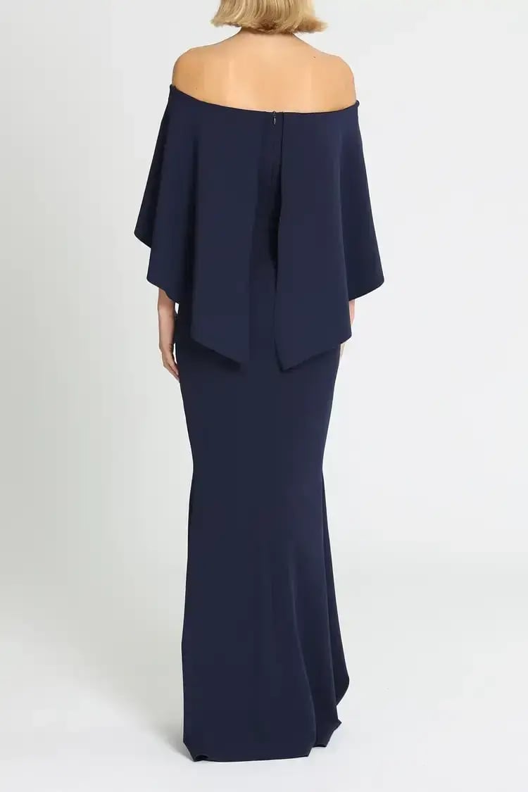 Pasduchas Composure Gown Anchor Blue Navy Size 12 photo 3