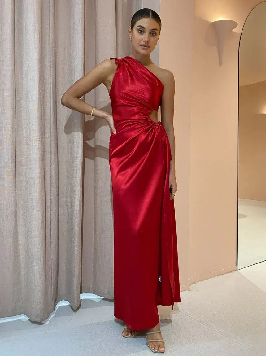 Sonya Moda Nour Maxi Dress Scarlett Red Size 10 photo 2